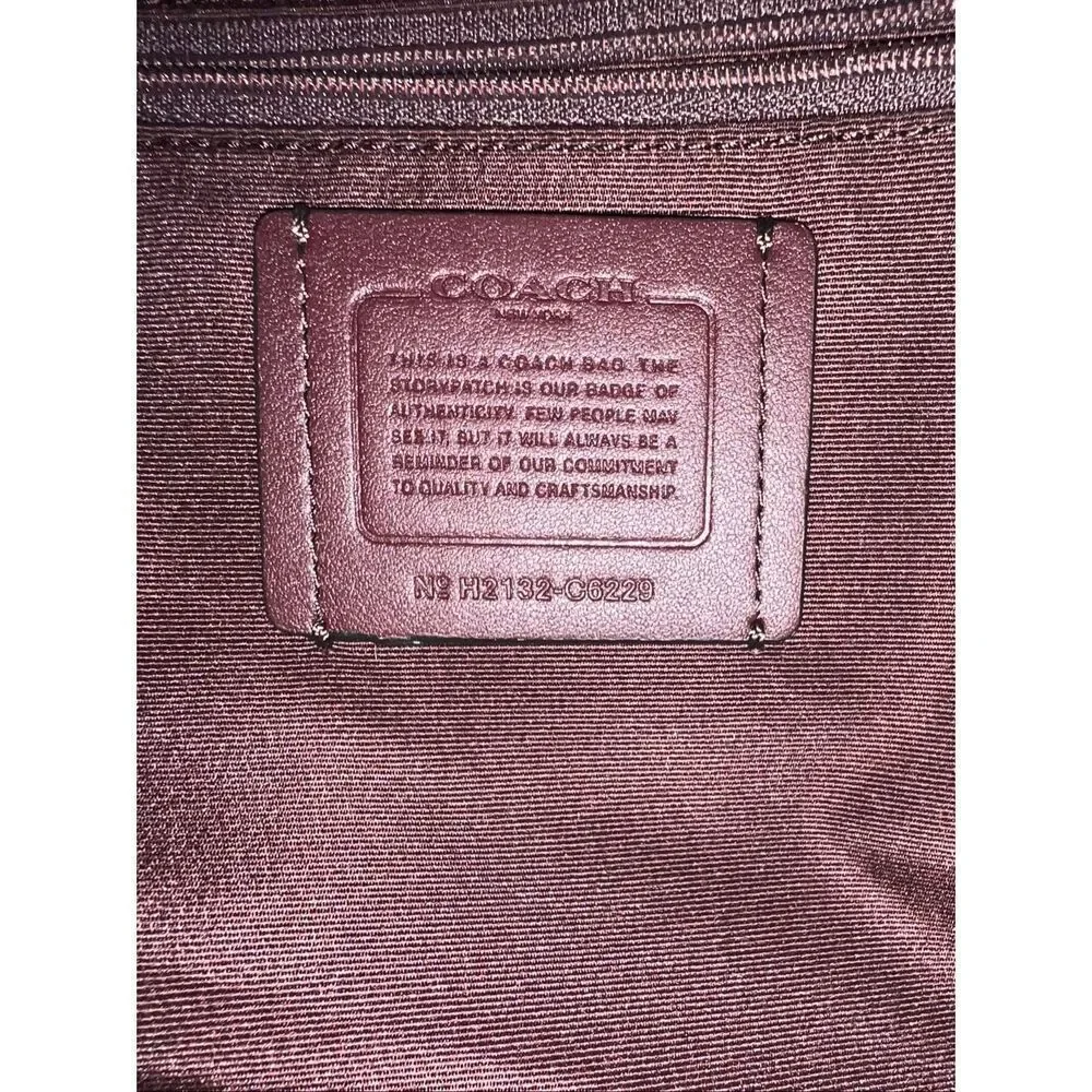 🔥🎁NWT! Coach KACEY Satchel Leather Handbag Forest C6229 Msrp:$350.00 - Picture 5 of 6